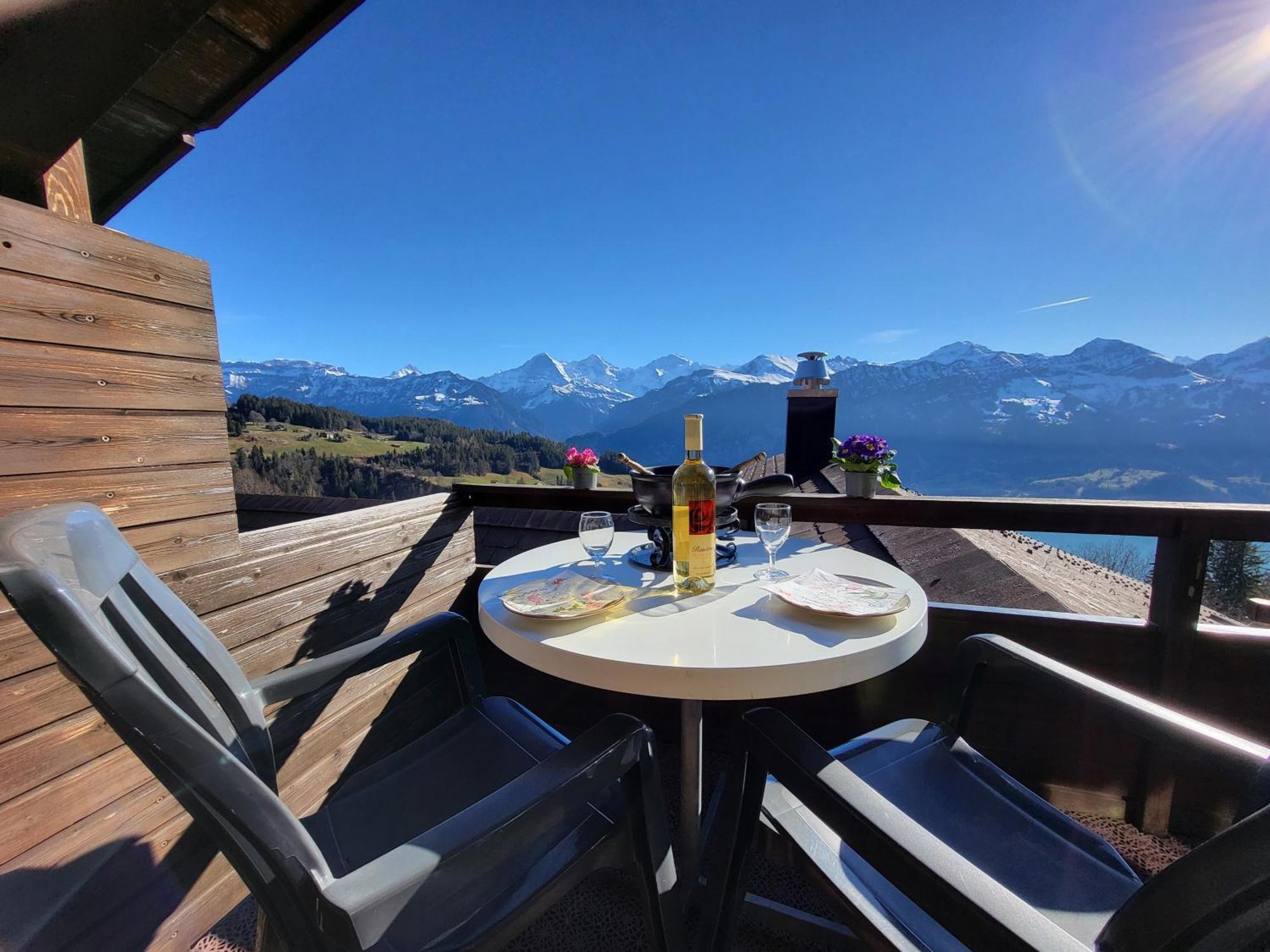 Chalet Lilo 2 Zimmer Top Mountain View Beatenberg Exterior foto